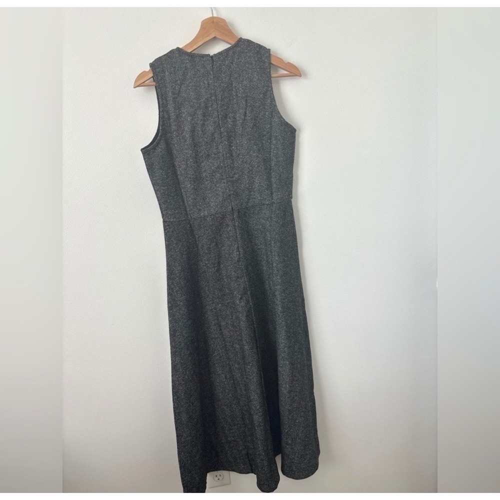 NWT Daintti Plaid Bow Midi Dress – Black/Grey – Size M - Picture 4 of 4